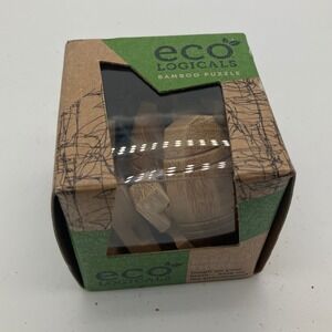 Eco Logicals Barrely There Bamboo 3D Barrel Brainteaser Puzzle Project Genius